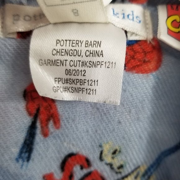 Pottery Barn Kids Spiderman Marvel Pajama Set Size 8 - Picture 5 of 12